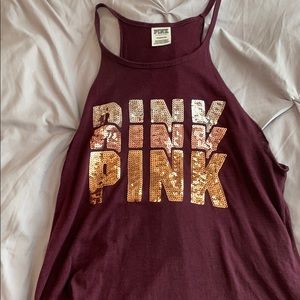 plum colored PINK tank